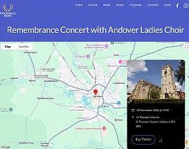 Poster for remembrance concert