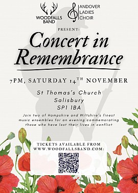 Poster for remembrance concert